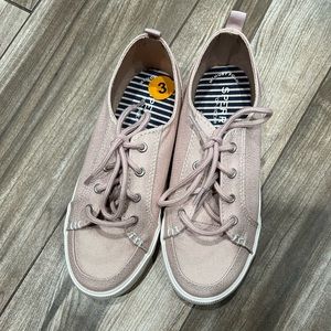 Sperry Topsider Lace Up Sneaker Rose Pink, Size 3